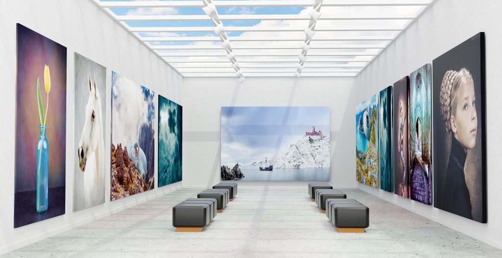 Art gallery in sunlight