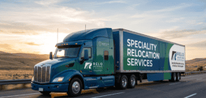 Relocation truck for various industries, showcasing specialized moving services by Relo Solutions Gr.