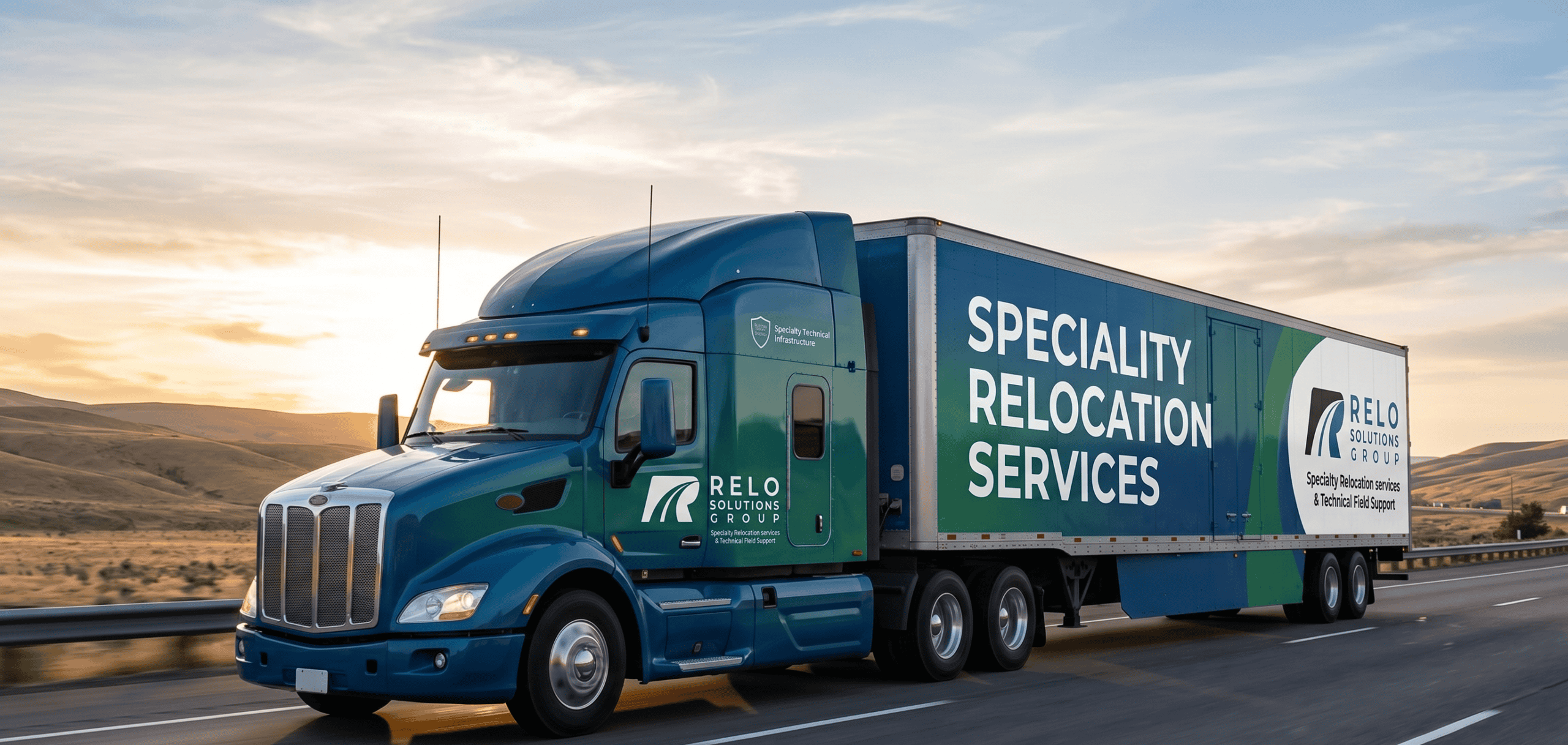 Relocation truck for various industries, showcasing specialized moving services by Relo Solutions Gr.